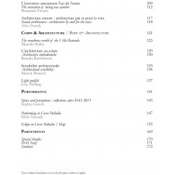 Dance Architecture Spaciality : Vicence 2013
